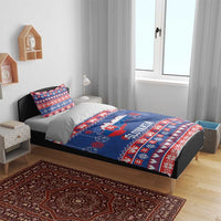 Slovakia Christmas Bedding Set Slovakian Double Cross Map - Wonder Print Shop
