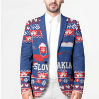 Slovakia Christmas Blazer Slovakian Double Cross Map - Wonder Print Shop