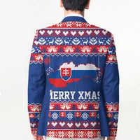 Slovakia Christmas Blazer Slovakian Double Cross Map - Wonder Print Shop