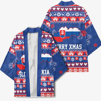 Slovakia Christmas Kimono Slovakian Double Cross Map - Wonder Print Shop