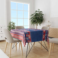 Slovakia Christmas Tablecloth Slovakian Double Cross Map - Wonder Print Shop