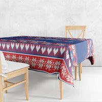 Slovakia Christmas Tablecloth Slovakian Double Cross Map - Wonder Print Shop