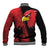 Albania Eagle Baseball Jacket National Emblem Grunge Pattern - Wonder Print Shop