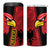 Albania Eagle 4 in 1 Can Cooler Tumbler National Emblem Grunge Pattern - Wonder Print Shop