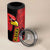 Albania Eagle 4 in 1 Can Cooler Tumbler National Emblem Grunge Pattern - Wonder Print Shop