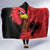 Albania Eagle Hooded Blanket National Emblem Grunge Pattern