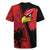 Albania Eagle Rugby Jersey National Emblem Grunge Pattern - Wonder Print Shop