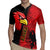 Albania Eagle Rugby Jersey National Emblem Grunge Pattern - Wonder Print Shop