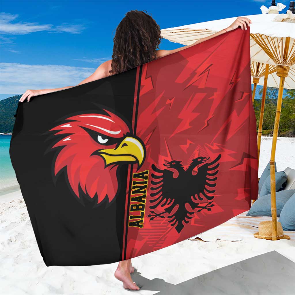 Albania Eagle Sarong National Emblem Grunge Pattern