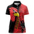 Albania Eagle Women Polo Shirt National Emblem Grunge Pattern - Wonder Print Shop