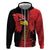 Albania Eagle Zip Hoodie National Emblem Grunge Pattern - Wonder Print Shop