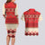 Folk Albanian Patterns Eagle Couples Matching Long Sleeve Bodycon Dress and Hawaiian Shirt - Wonder Print Shop