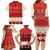 Folk Albanian Patterns Eagle Family Matching Long Sleeve Bodycon Dress and Hawaiian Shirt - Wonder Print Shop