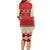 Folk Albanian Patterns Eagle Family Matching Long Sleeve Bodycon Dress and Hawaiian Shirt - Wonder Print Shop