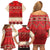 Folk Albanian Patterns Eagle Family Matching Off Shoulder Short Dress and Hawaiian Shirt - Wonder Print Shop