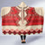 Folk Albanian Patterns Eagle Hooded Blanket