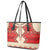 Folk Albanian Patterns Eagle Leather Tote Bag - Wonder Print Shop