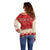 Folk Albanian Patterns Eagle Off Shoulder Sweater