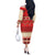 Folk Albanian Patterns Eagle Off The Shoulder Long Sleeve Dress - Wonder Print Shop