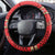 Folk Albanian Patterns Eagle Steering Wheel Cover - Wonder Print Shop