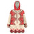 Folk Albanian Patterns Eagle Wearable Blanket Hoodie