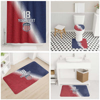Custom USA Soccer Spirit Bathroom Set Abstract Stars Style - Wonder Print Shop
