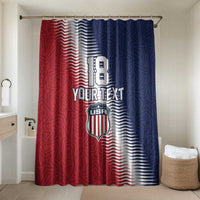 Custom USA Soccer Spirit Bathroom Set Abstract Stars Style - Wonder Print Shop