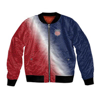 Custom USA Soccer Spirit Bomber Jacket Abstract Stars Style - Wonder Print Shop
