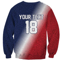 Custom USA Soccer Spirit Sweatshirt Abstract Stars Style - Wonder Print Shop