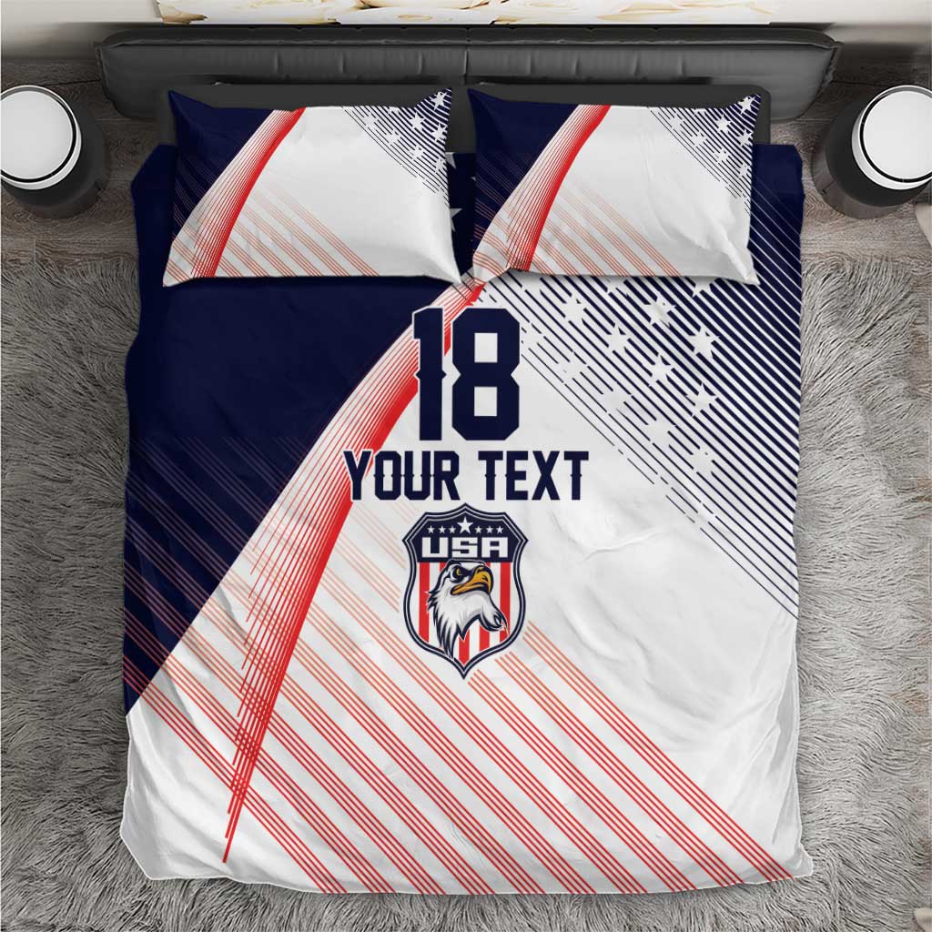 Custom USA Soccer Bedding Set Play With Pride - Wonder Print Shop