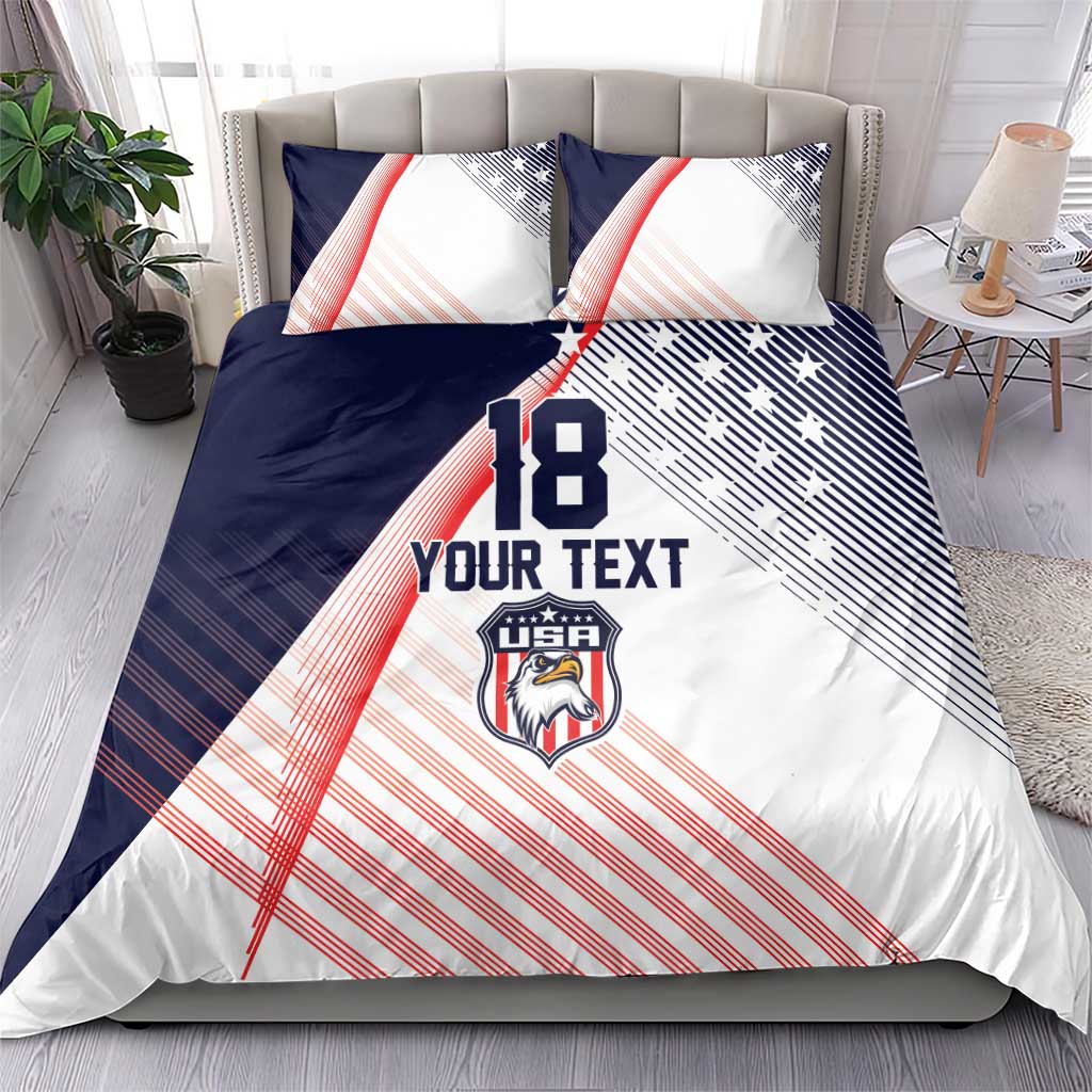 Custom USA Soccer Bedding Set Play With Pride - Wonder Print Shop