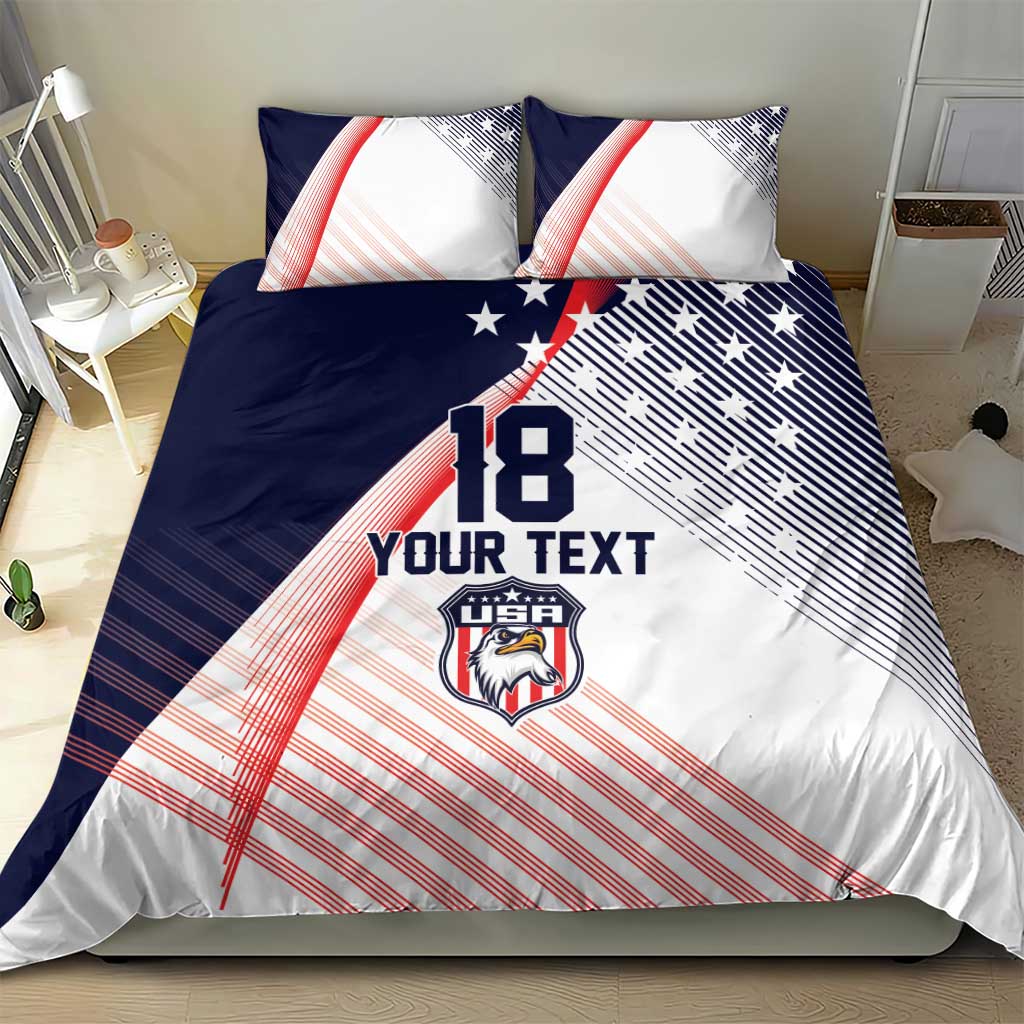 Custom USA Soccer Bedding Set Play With Pride - Wonder Print Shop