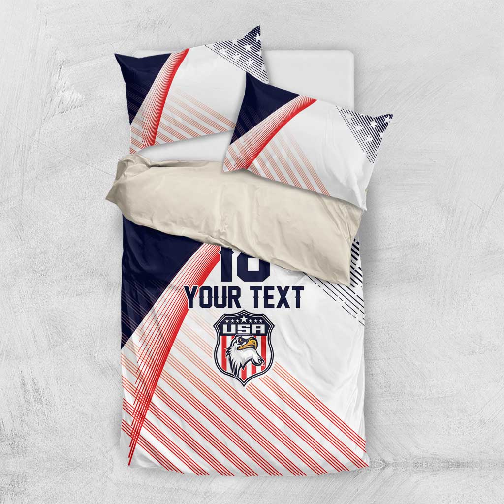 Custom USA Soccer Bedding Set Play With Pride - Wonder Print Shop