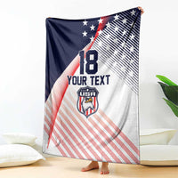 Custom USA Soccer Blanket Play With Pride - Wonder Print Shop