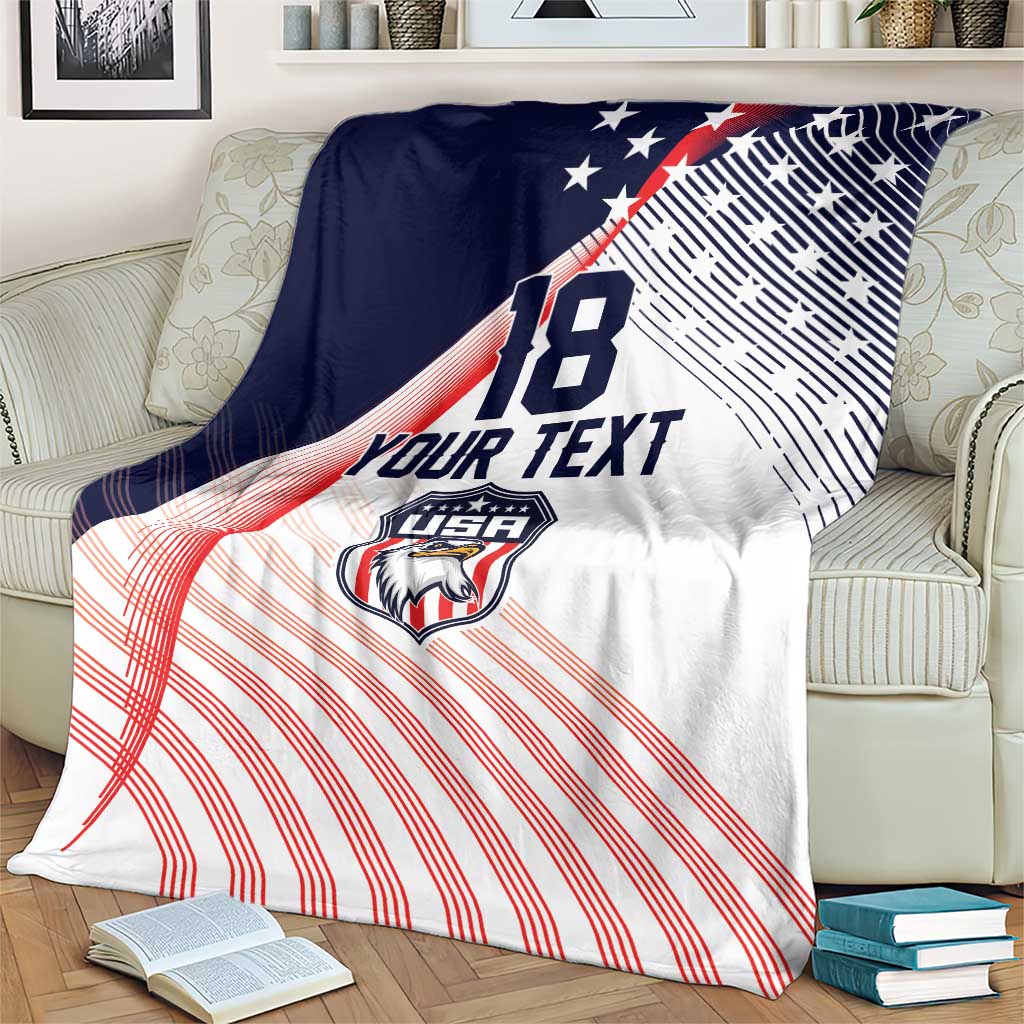 Custom USA Soccer Blanket Play With Pride - Wonder Print Shop