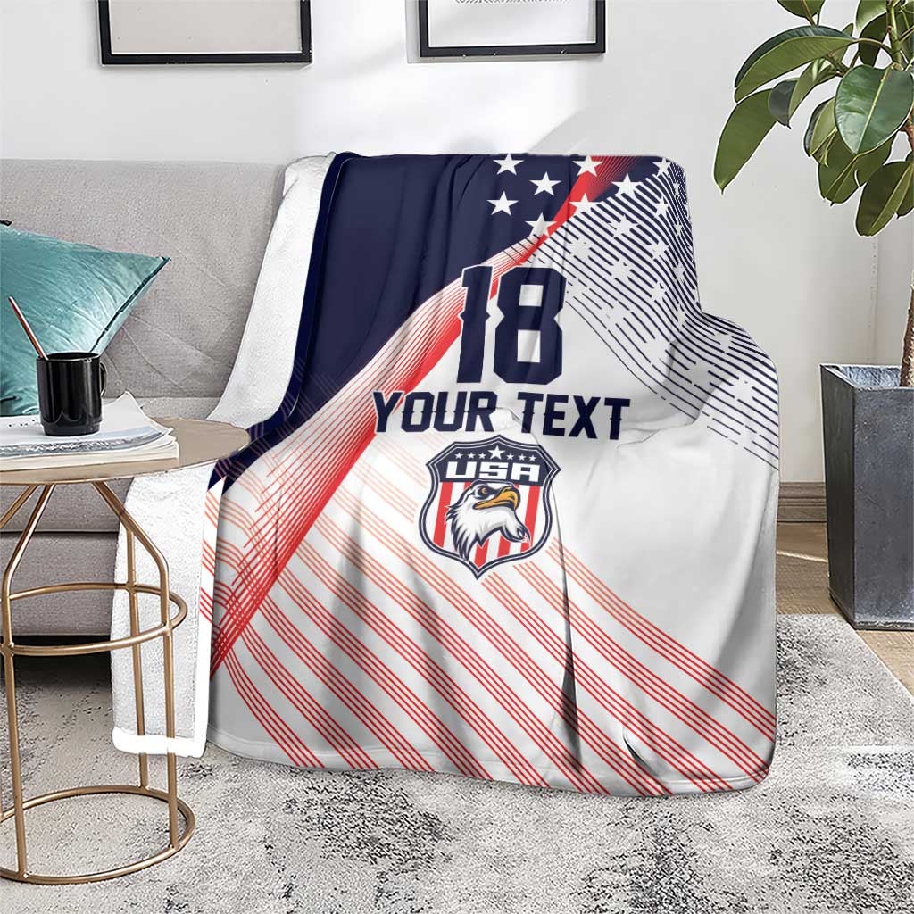 Custom USA Soccer Blanket Play With Pride - Wonder Print Shop