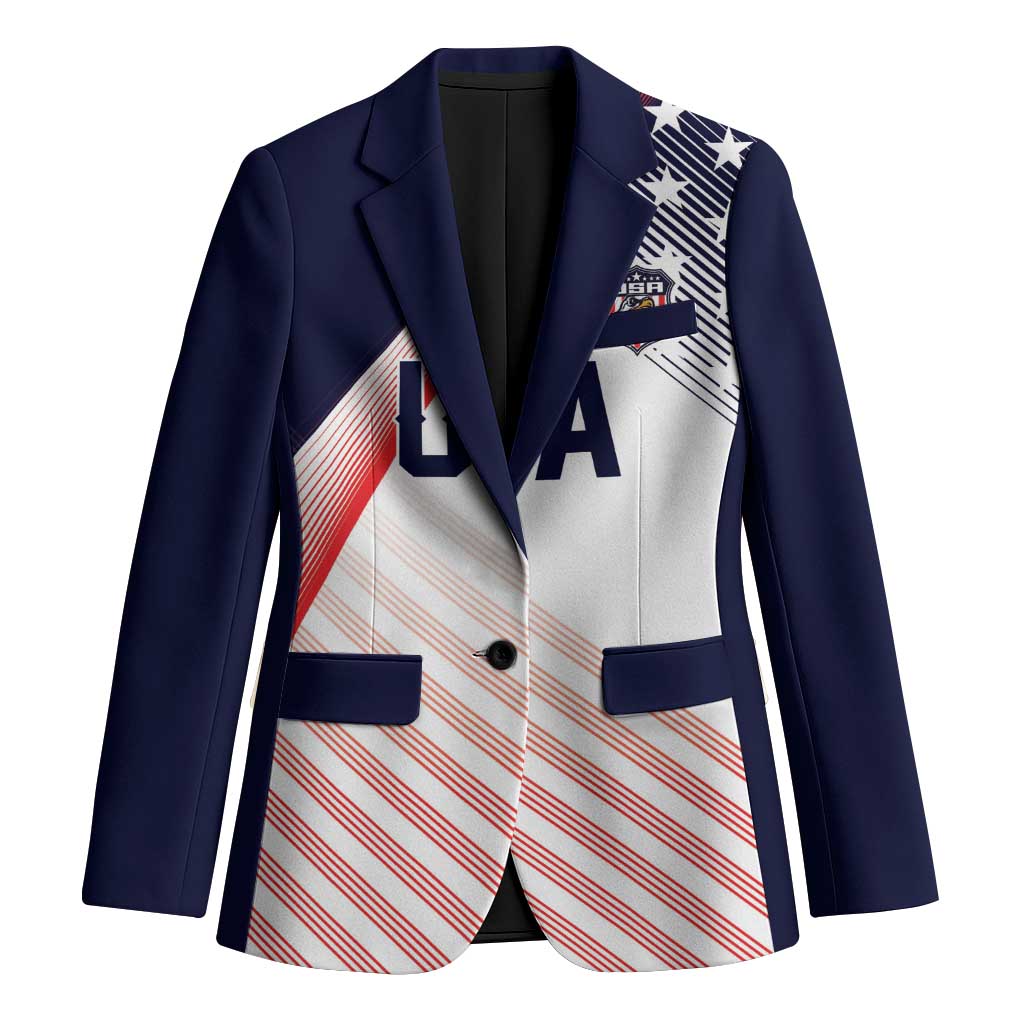 Custom USA Soccer Blazer Play With Pride - Wonder Print Shop