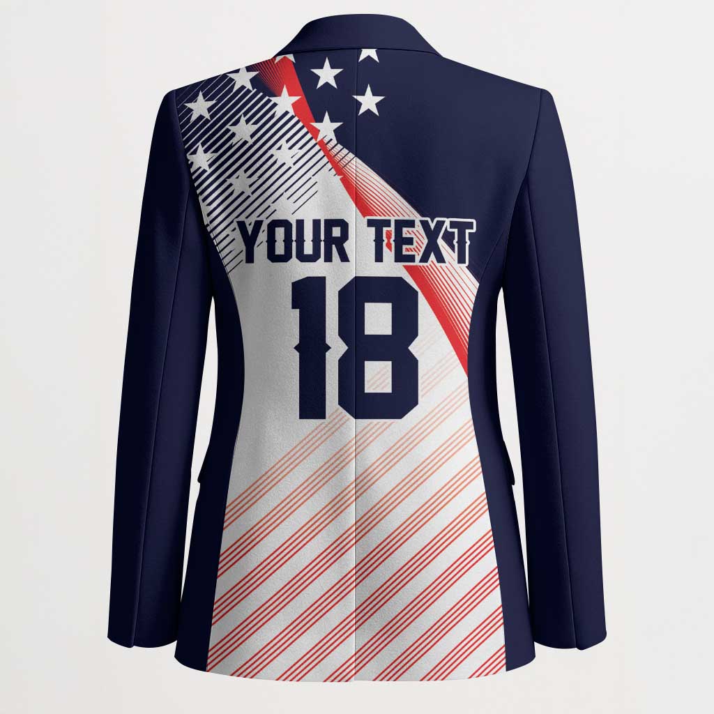 Custom USA Soccer Blazer Play With Pride - Wonder Print Shop