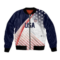 Custom USA Soccer Bomber Jacket Play With Pride - Wonder Print Shop