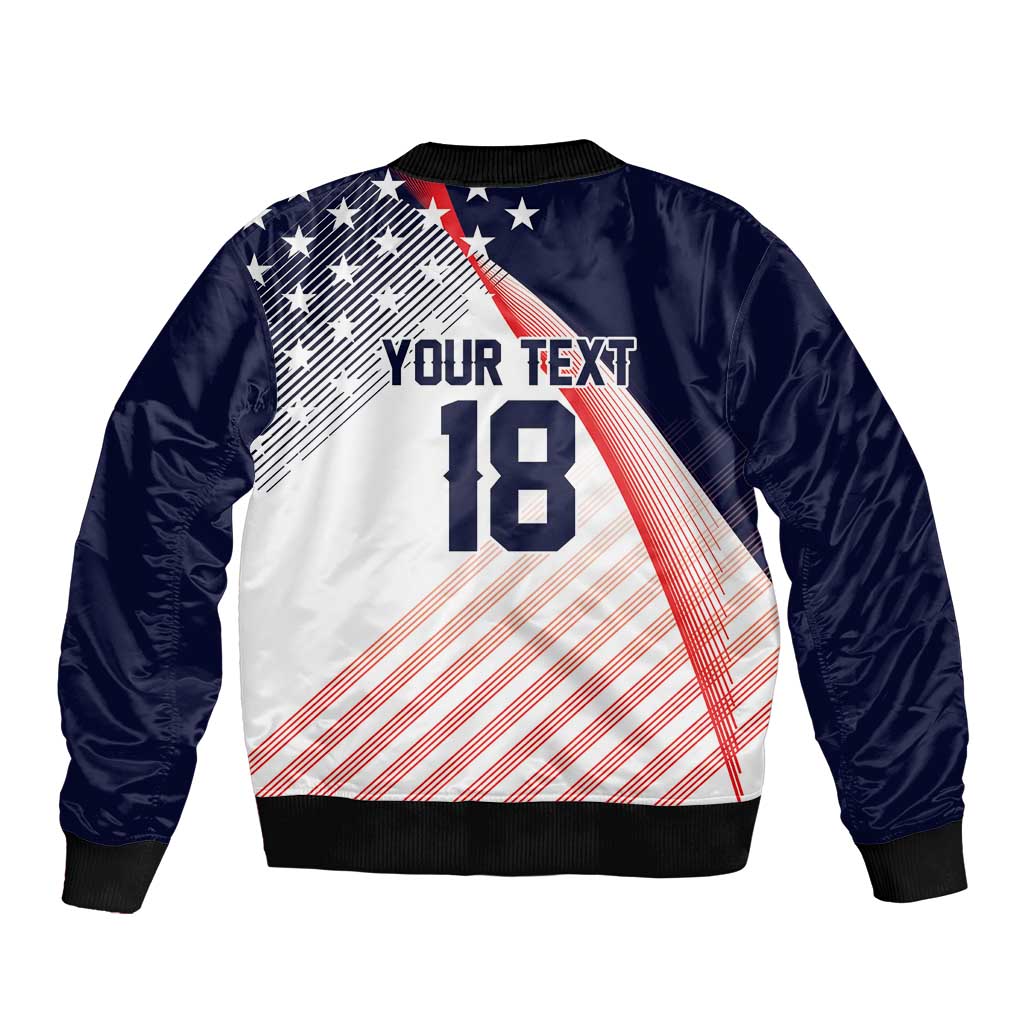 Custom USA Soccer Bomber Jacket Play With Pride - Wonder Print Shop