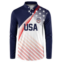 Custom USA Soccer Button Sweatshirt Play With Pride - Wonder Print Shop