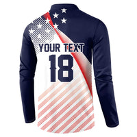 Custom USA Soccer Button Sweatshirt Play With Pride - Wonder Print Shop