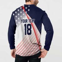 Custom USA Soccer Button Sweatshirt Play With Pride - Wonder Print Shop