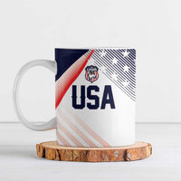 Custom USA Soccer Ceramic Mug Play With Pride - Wonder Print Shop