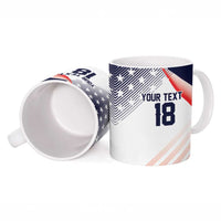 Custom USA Soccer Ceramic Mug Play With Pride - Wonder Print Shop
