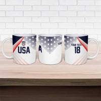 Custom USA Soccer Ceramic Mug Play With Pride - Wonder Print Shop