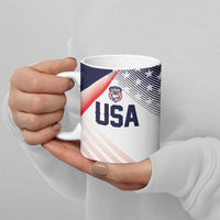 Custom USA Soccer Ceramic Mug Play With Pride - Wonder Print Shop
