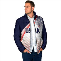 Custom USA Soccer Padded Jacket Play With Pride - Wonder Print Shop