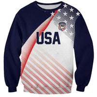 Custom USA Soccer Sweatshirt Play With Pride - Wonder Print Shop