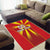 Custom North Macedonia Football Area Rug Come On Lavovi